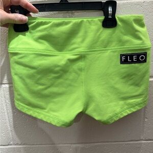 Lime green Fleo shorts